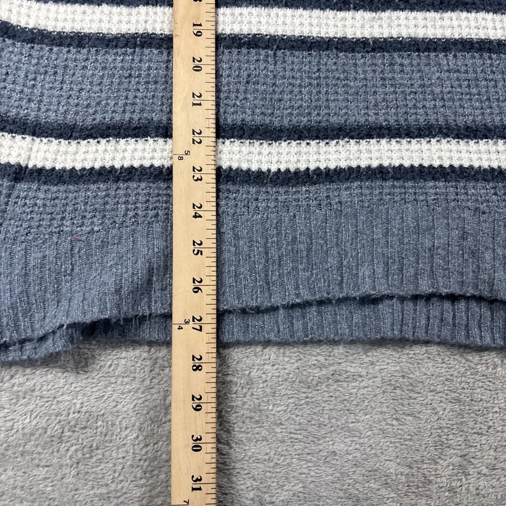 American Eagle V-Neck Sweater Striped Oversized‎ Soft Sweater Size Small